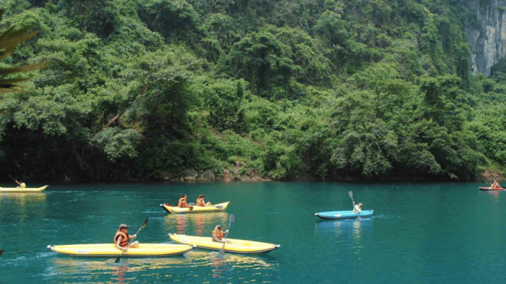 Kayaking Chay River Dark Cave