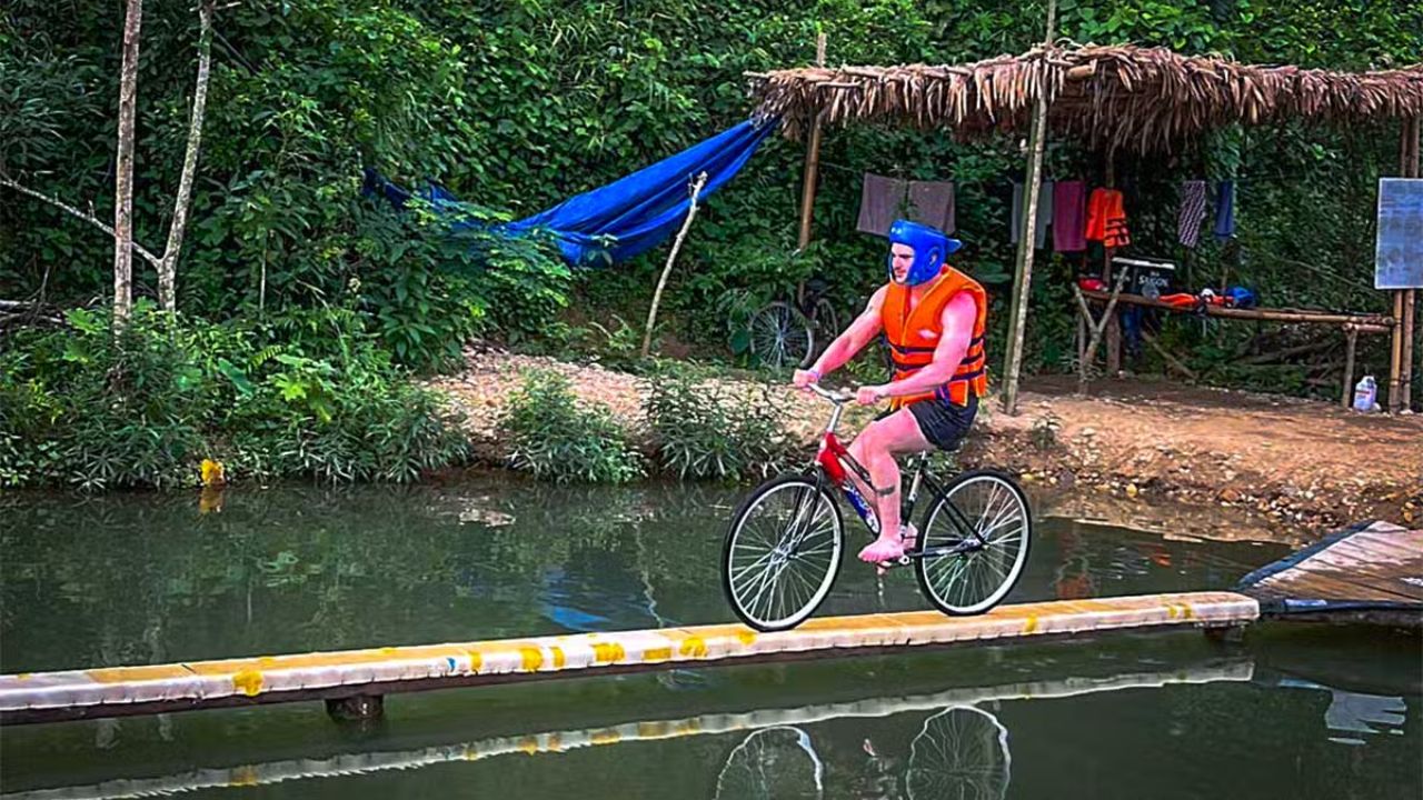 Brave the Wet and Wild Monkey Bridge Phong Nha Bike Challenge