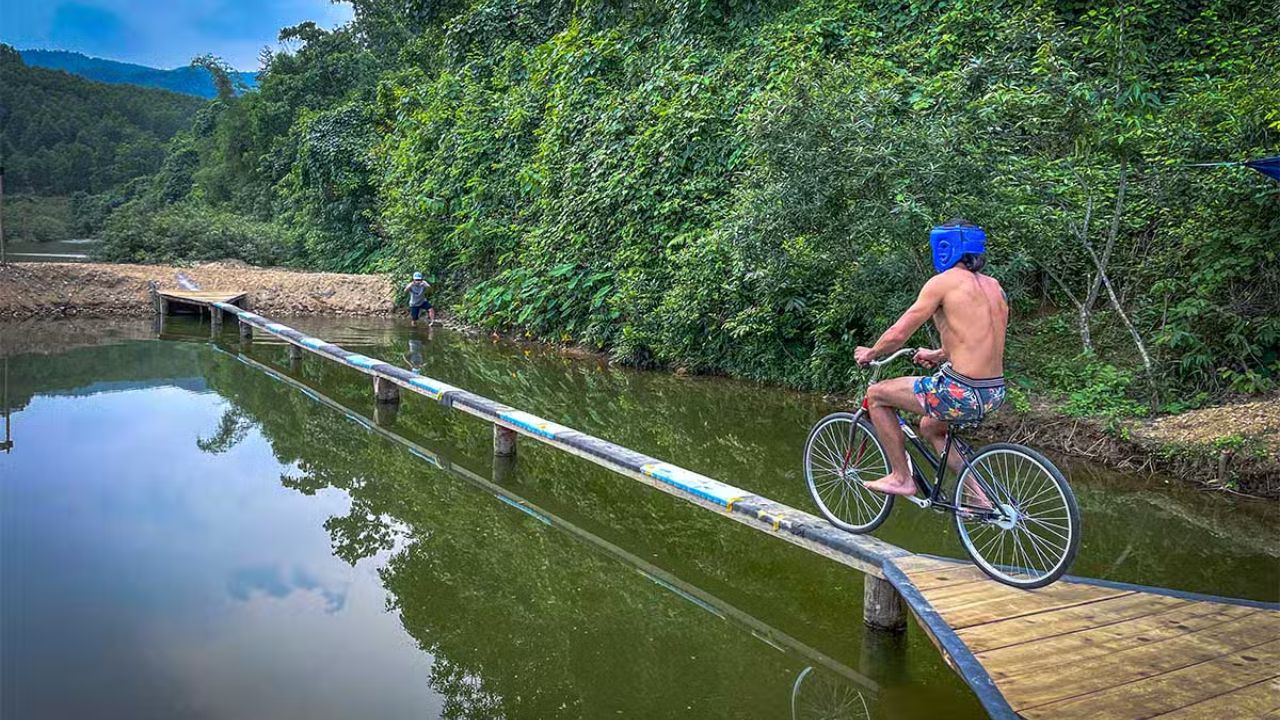 How to Do the Bicycle Challenge at Monkey Bridge