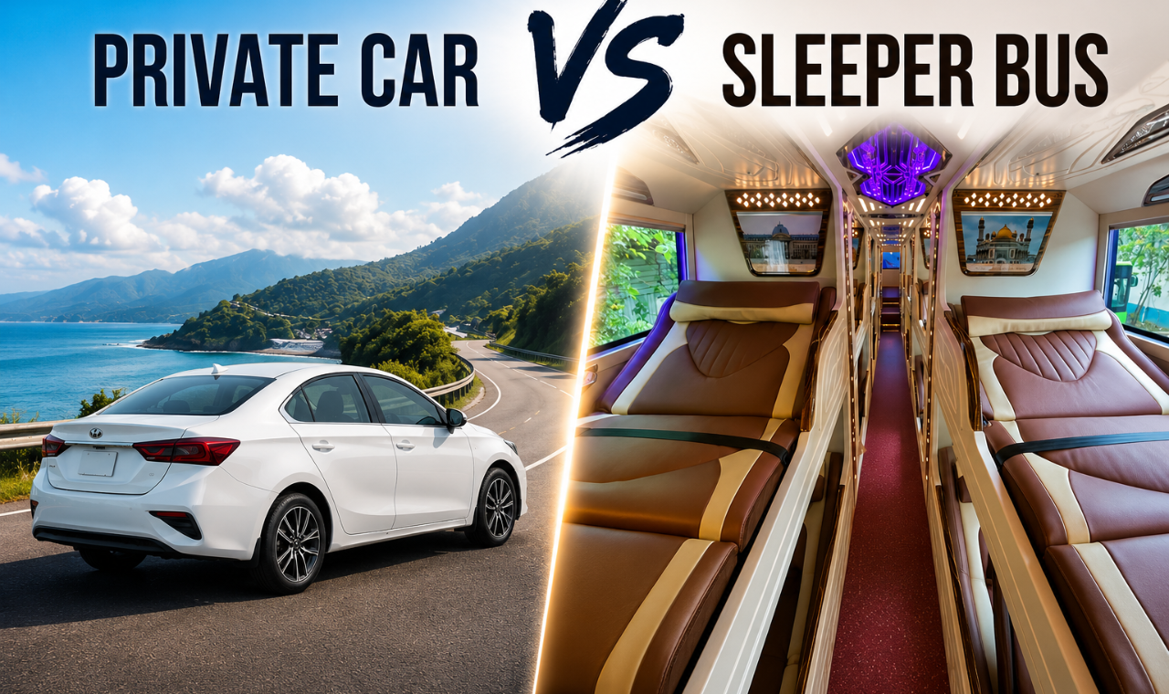 Phong Nha to Hue bus vs private car